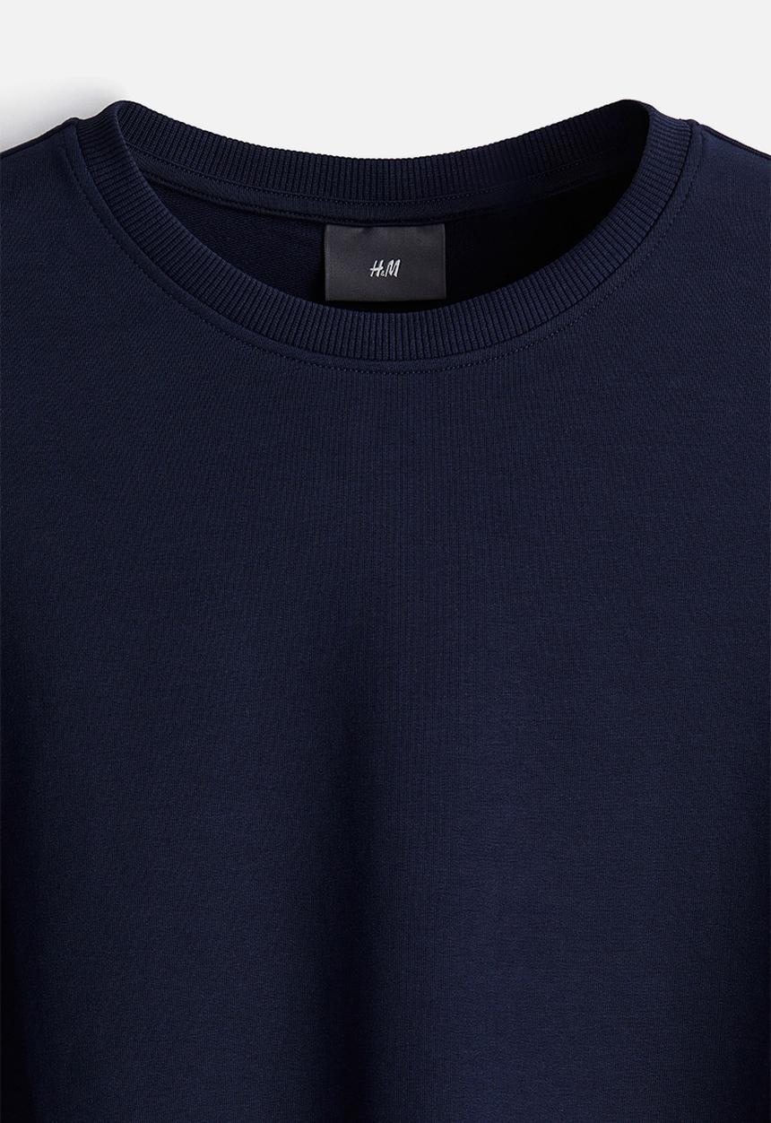 H&M - Long-sleeved pyjama top - navy blue 