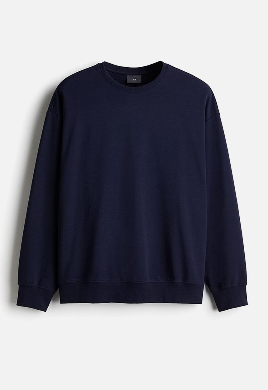 H&M - Long-sleeved pyjama top - navy blue 