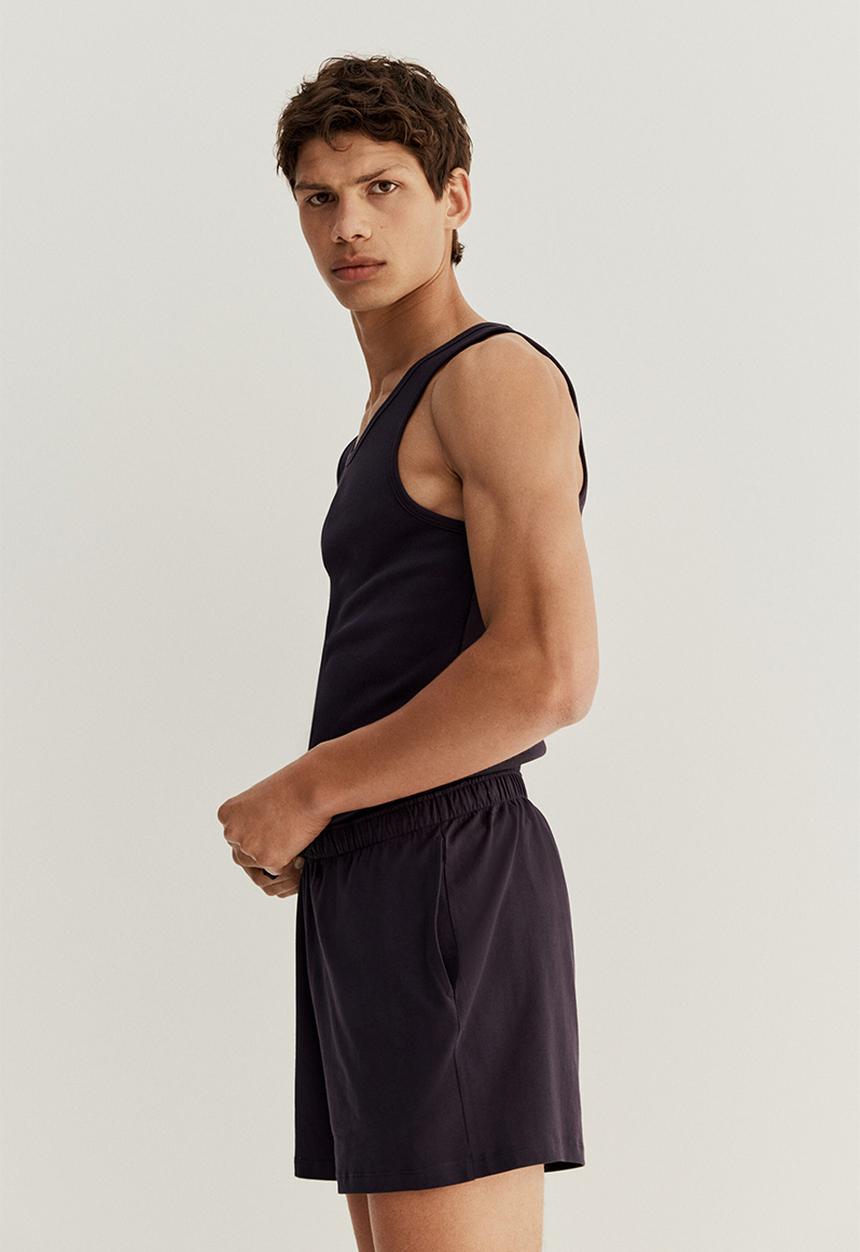 H&M - Cotton pyjama vest top and shorts - blue