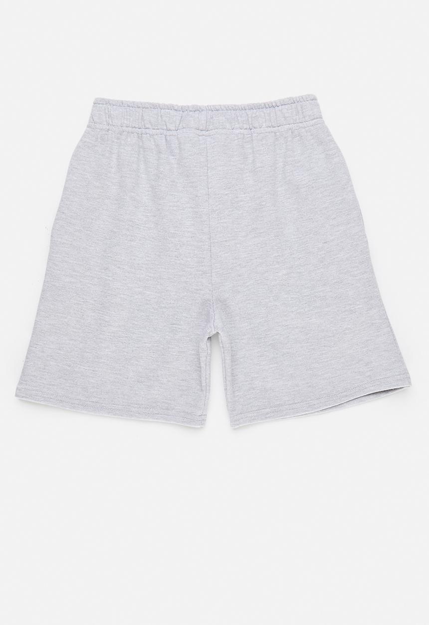 Pop Candy - 2 pack drawstring sweatshorts - navy/light grey