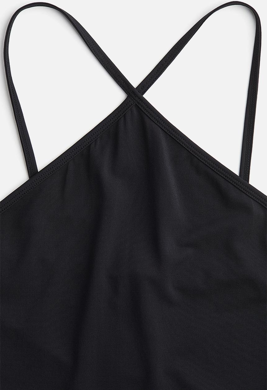 H&M - Crêpe thong body - black