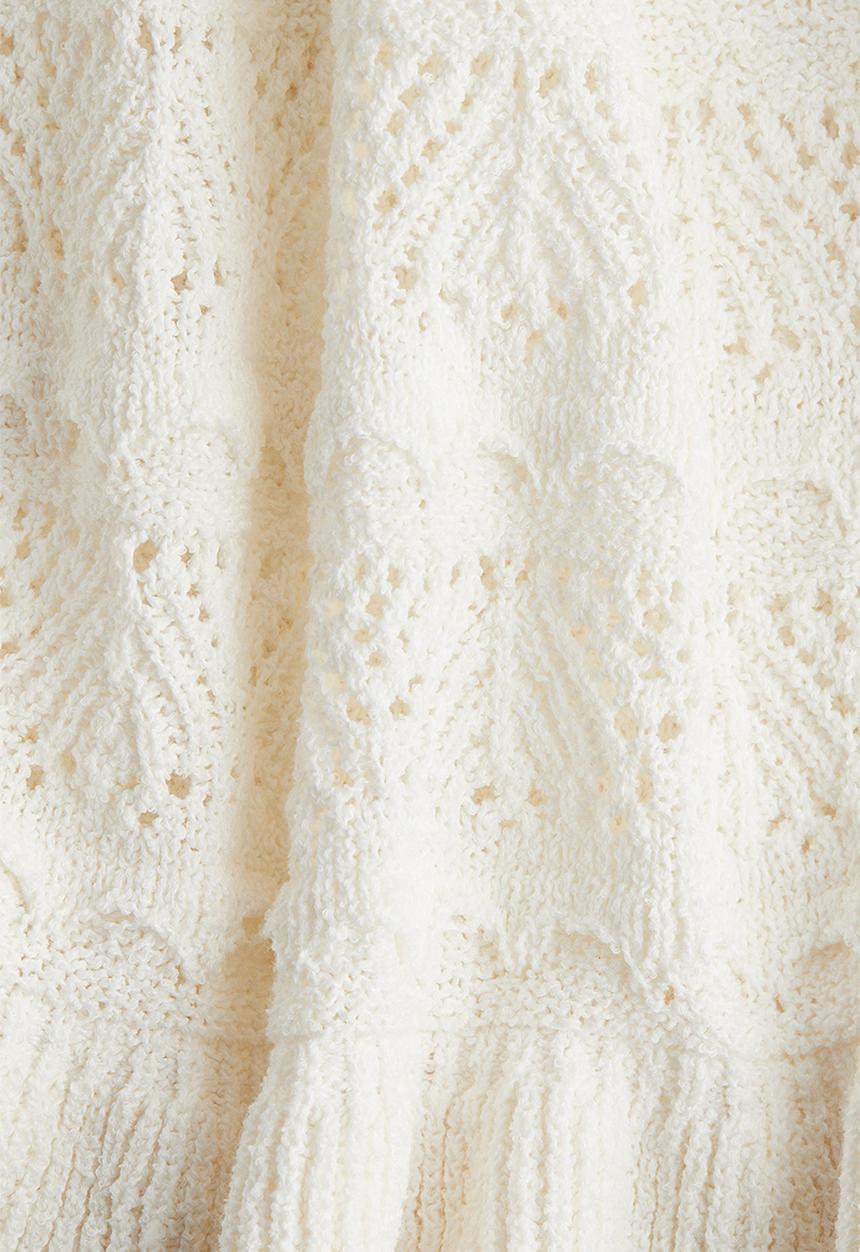 H&M - Crochet-look vest top - white