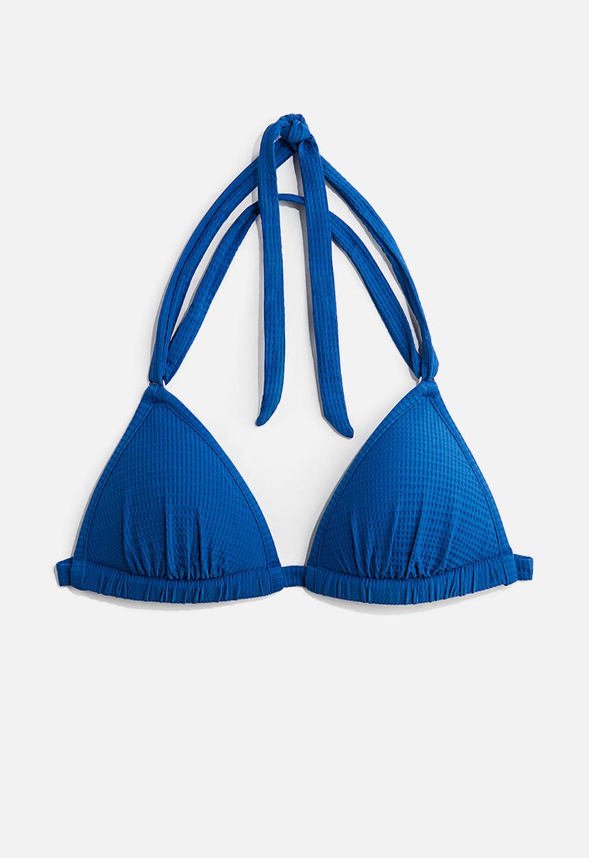 H&M - Push-up triangle bikini top - blue