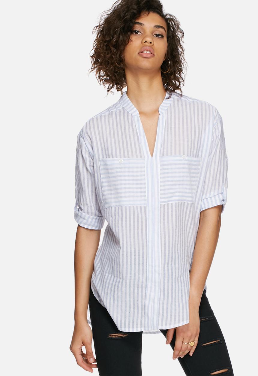 dailyfriday - Soft shirt with tab sleeve