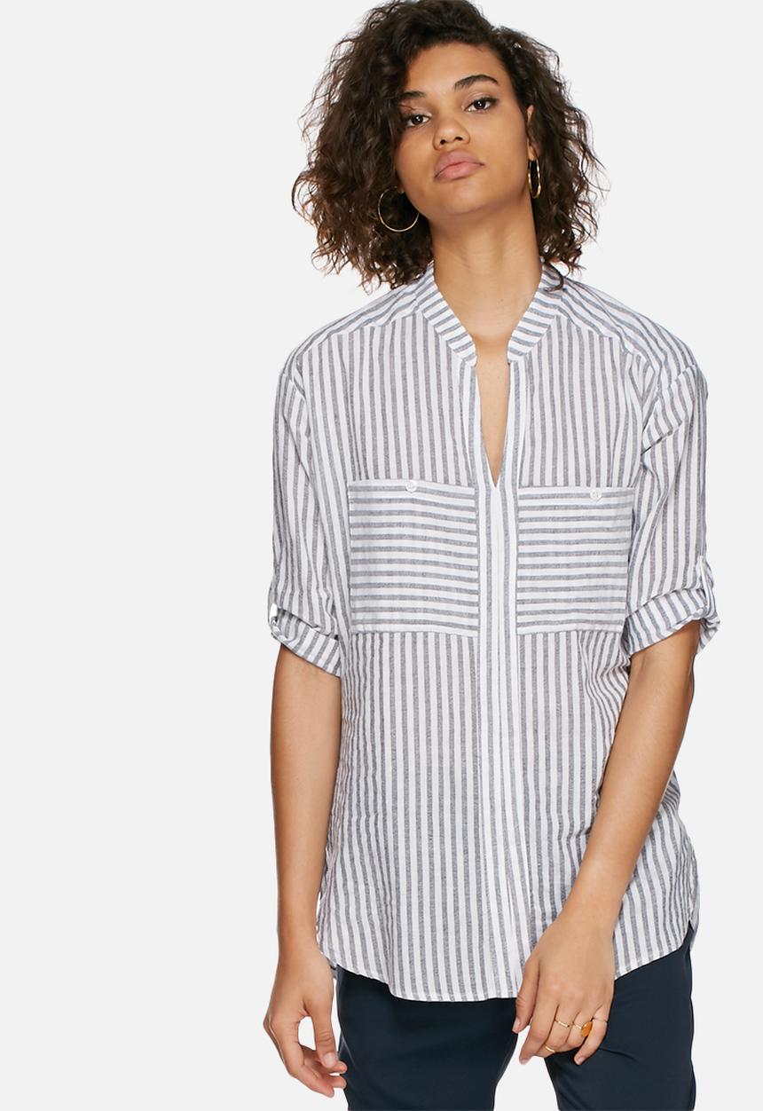 dailyfriday - Soft shirt with tab sleeve