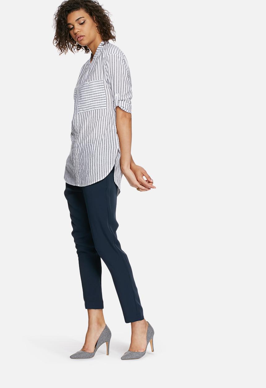 dailyfriday - Soft shirt with tab sleeve