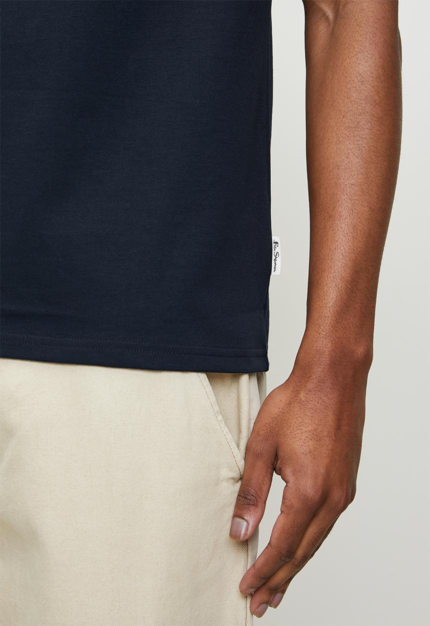 Ben Sherman - Target Towelling Applique Tee - Navy