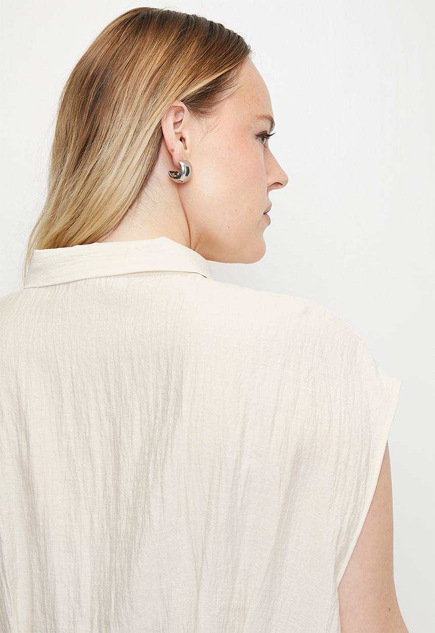 MANGO - Plus Shirt Pin - Light Beige