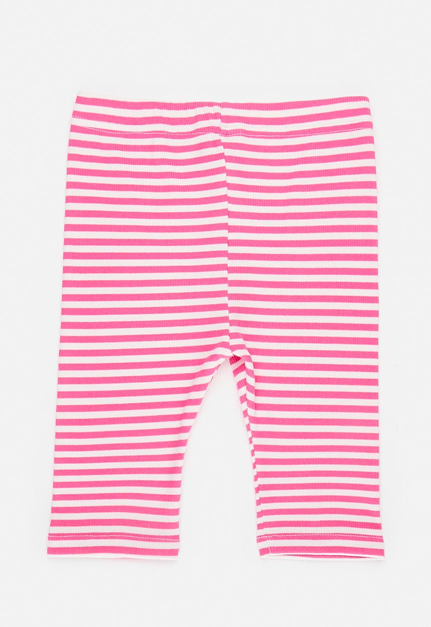 Pop Candy - 2 pack leggings - cerise/stripe