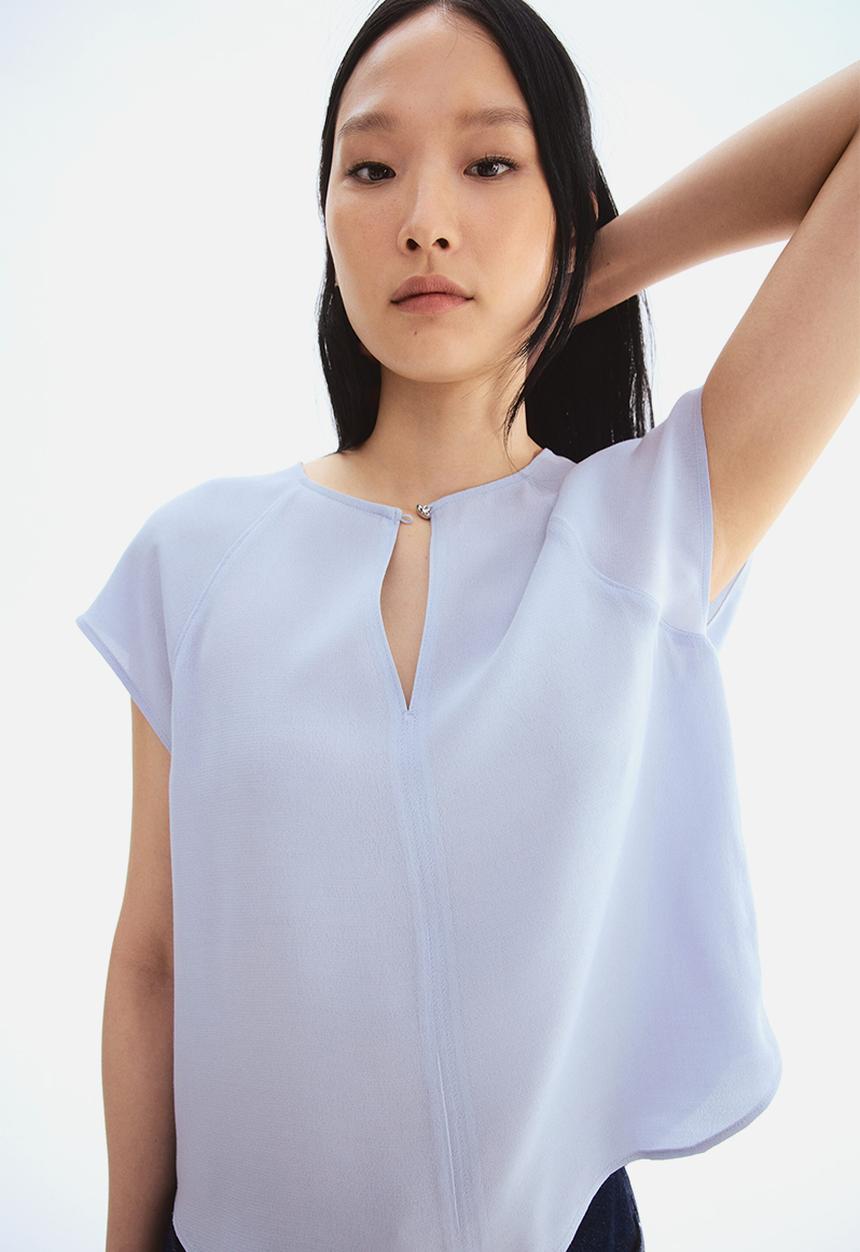 H&M - Crêpe blouse -  light blue 