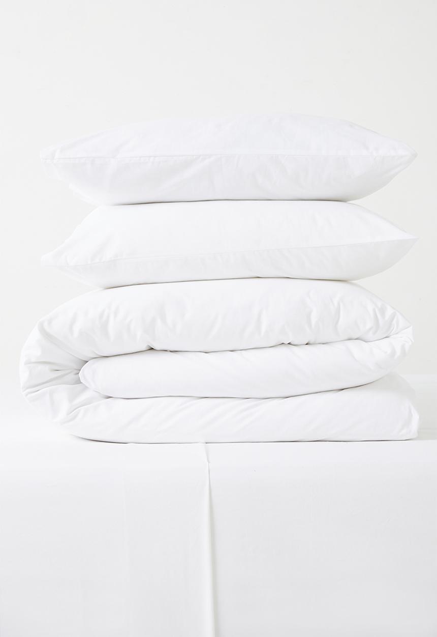 Sixth Floor - Polycotton duvet cover set - white