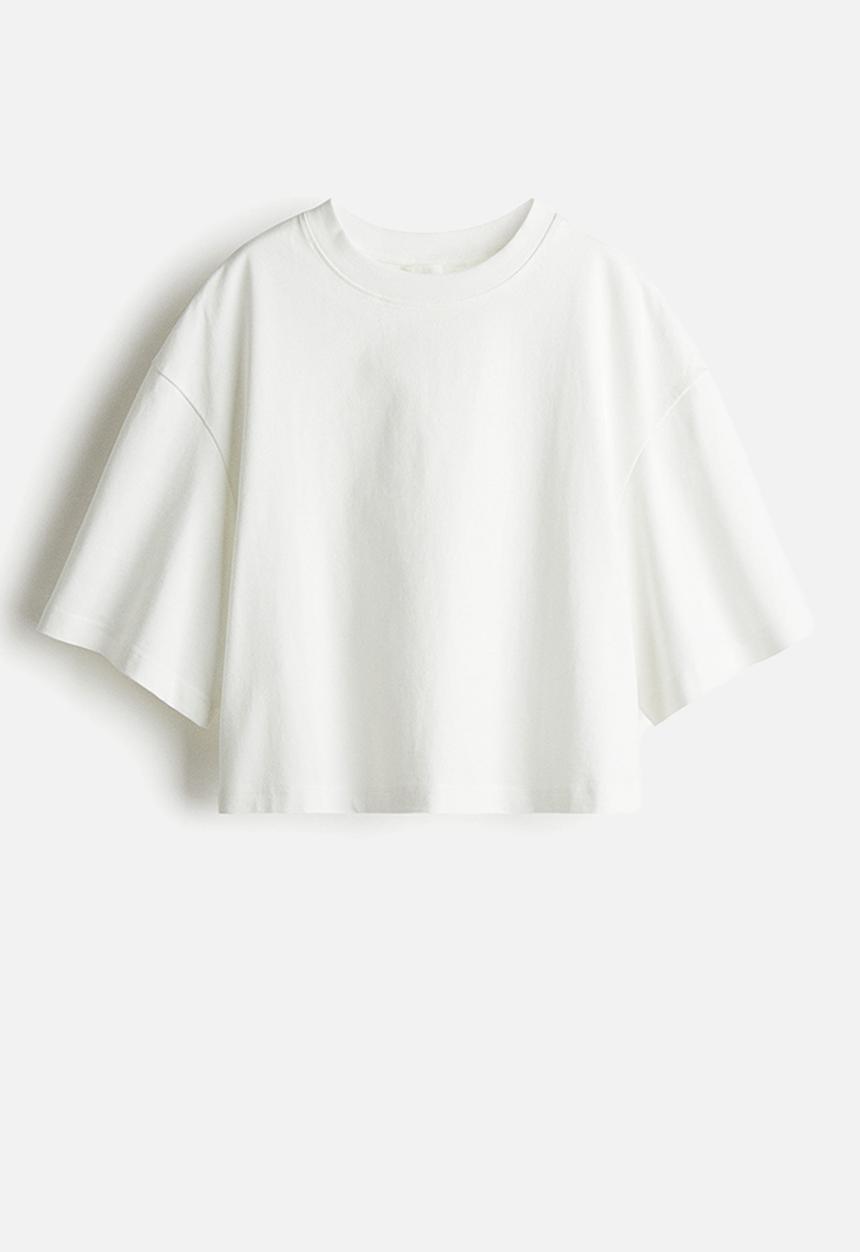 H&M - Cropped tTshirt - white