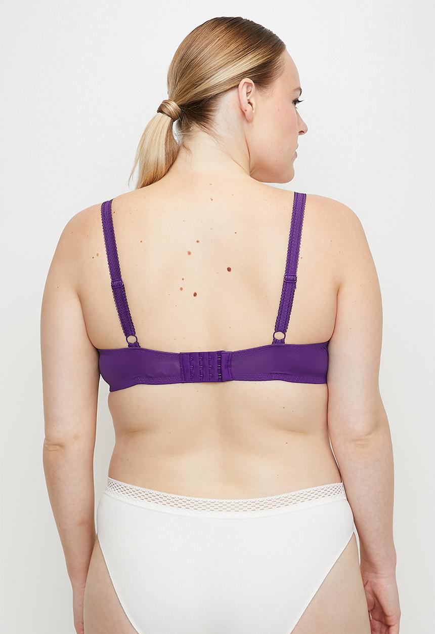 DORINA - Plus Angie 2pack plunge - purple/ivory