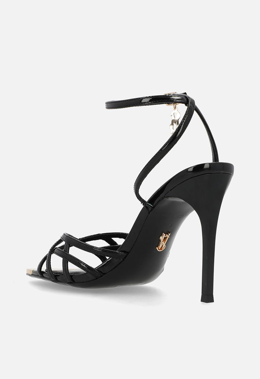 Steve Madden - Peepshow heel - blk patent