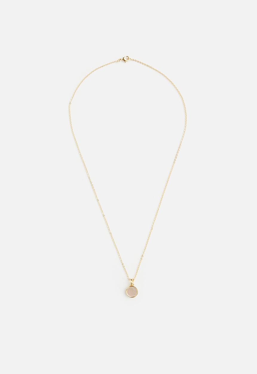 Tessa Design - Kaia pearl encrusted chain necklace - gold