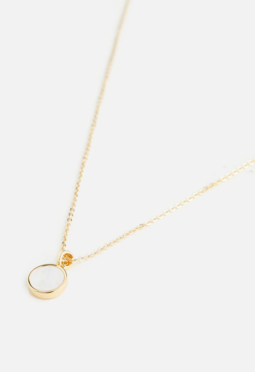 Tessa Design - Kaia pearl encrusted chain necklace - gold