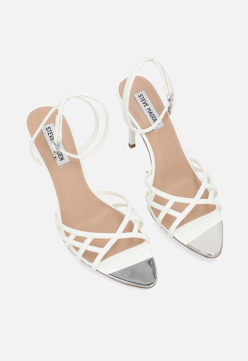 Steve Madden - Peepshow heel - wht patent