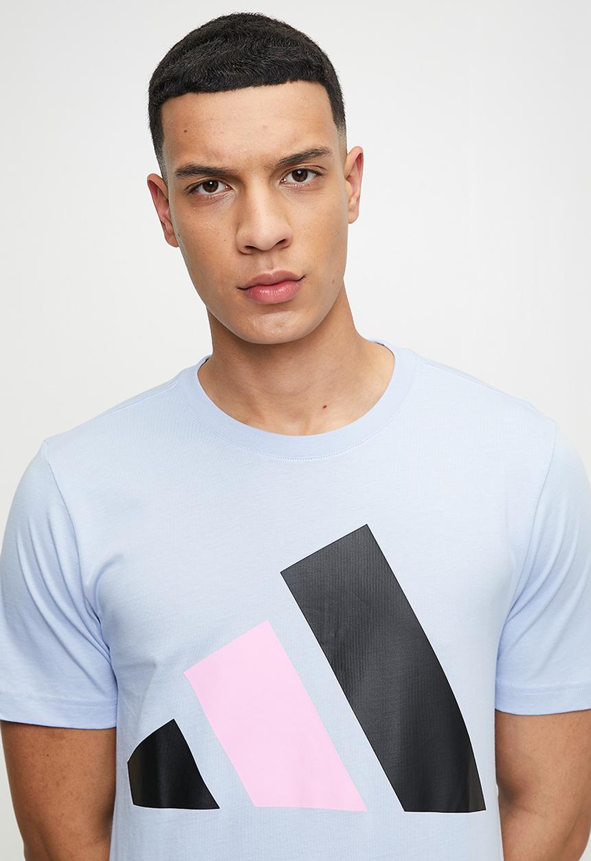 adidas Performance - Big Logo Tee  - Blue dawn