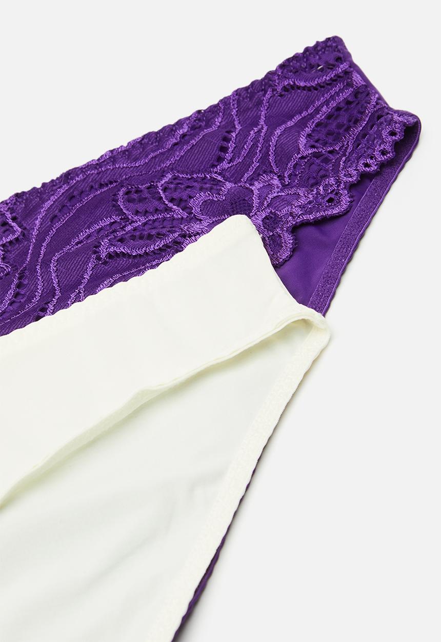 DORINA - Plus Angie 2pack brief - purple/ivory