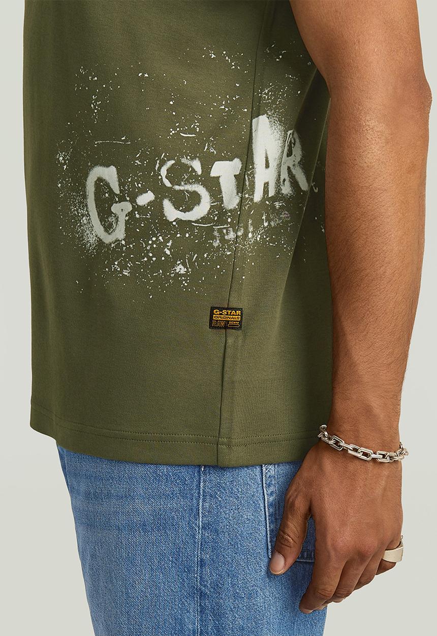 G-STAR - Sprayed Gr R T - Shadow Olive