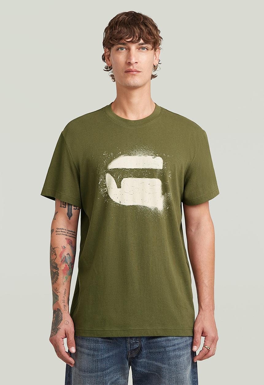 G-STAR - Spray G Logo R T - Shadow Olive