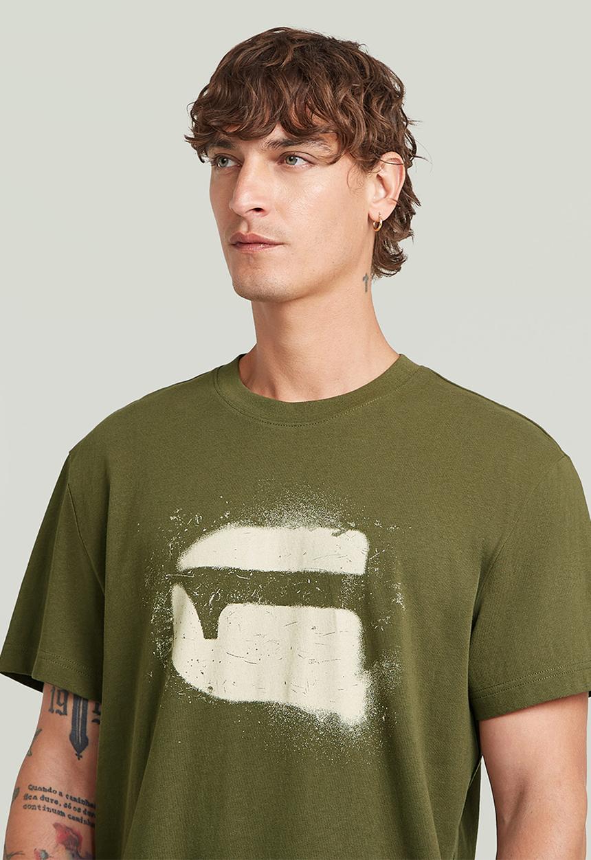G-STAR - Spray G Logo R T - Shadow Olive