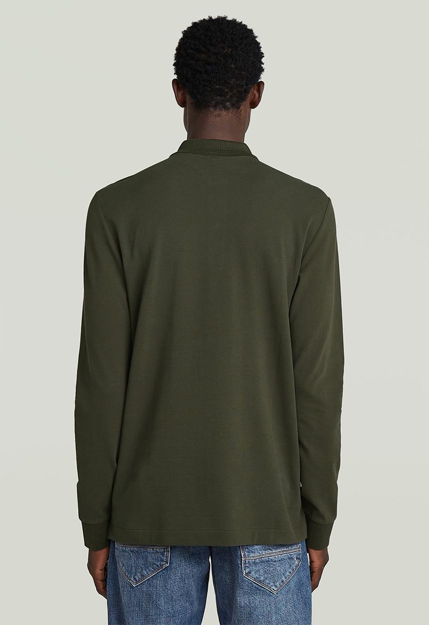 G-STAR - Dunda Slim Polo L\S - Asfalt