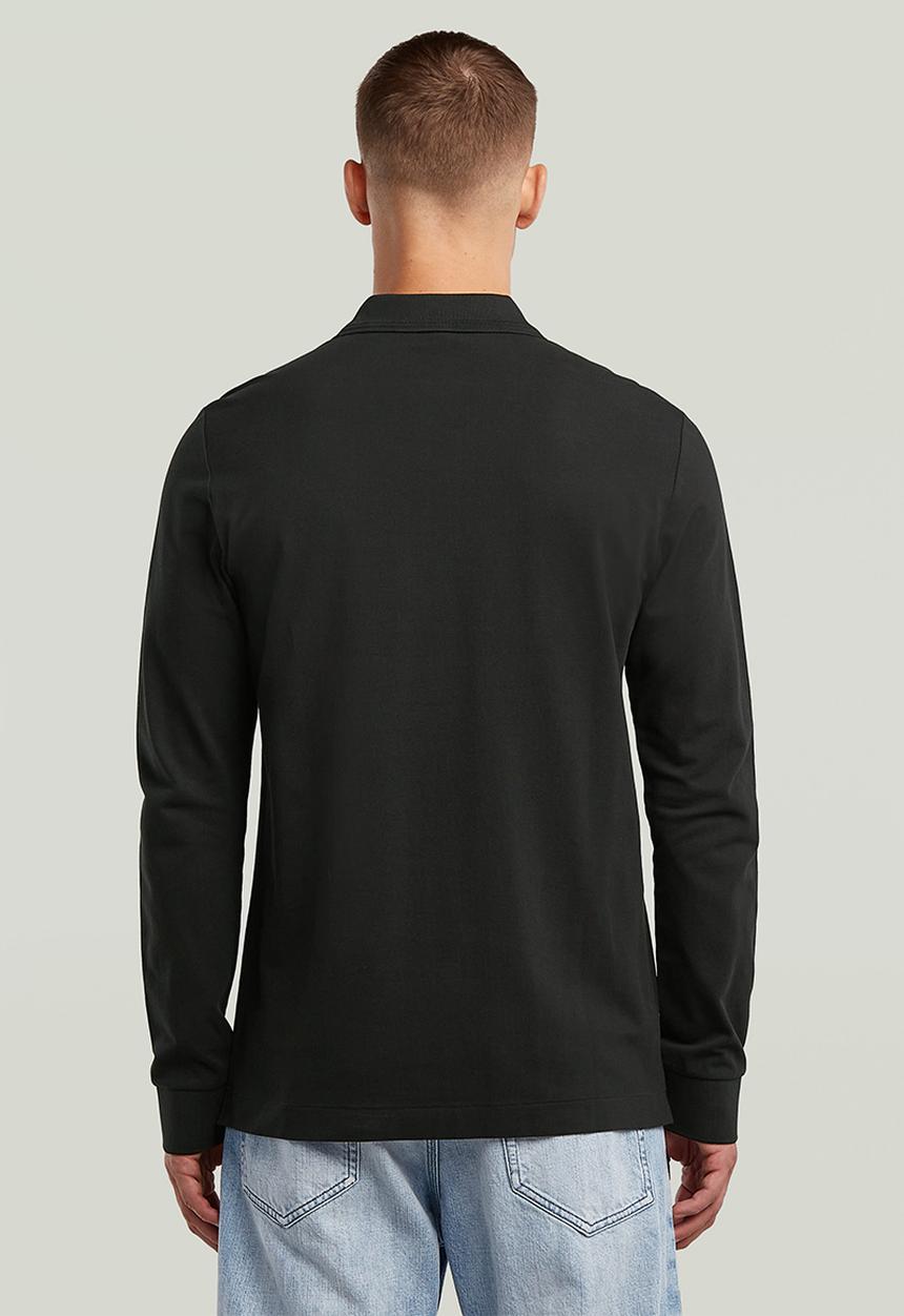 G-STAR - Dunda Slim Polo L\S - Dk Black
