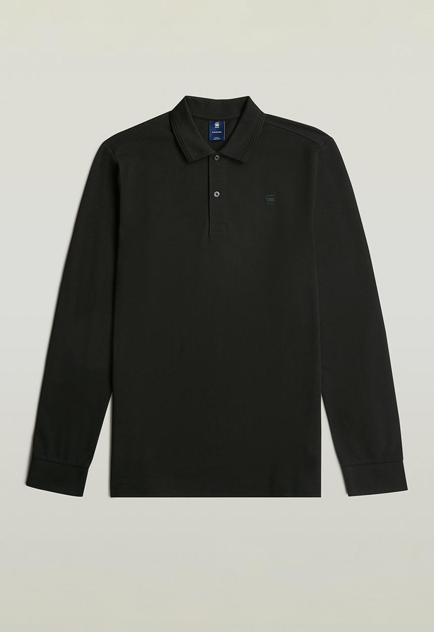 G-STAR - Dunda Slim Polo L\S - Dk Black
