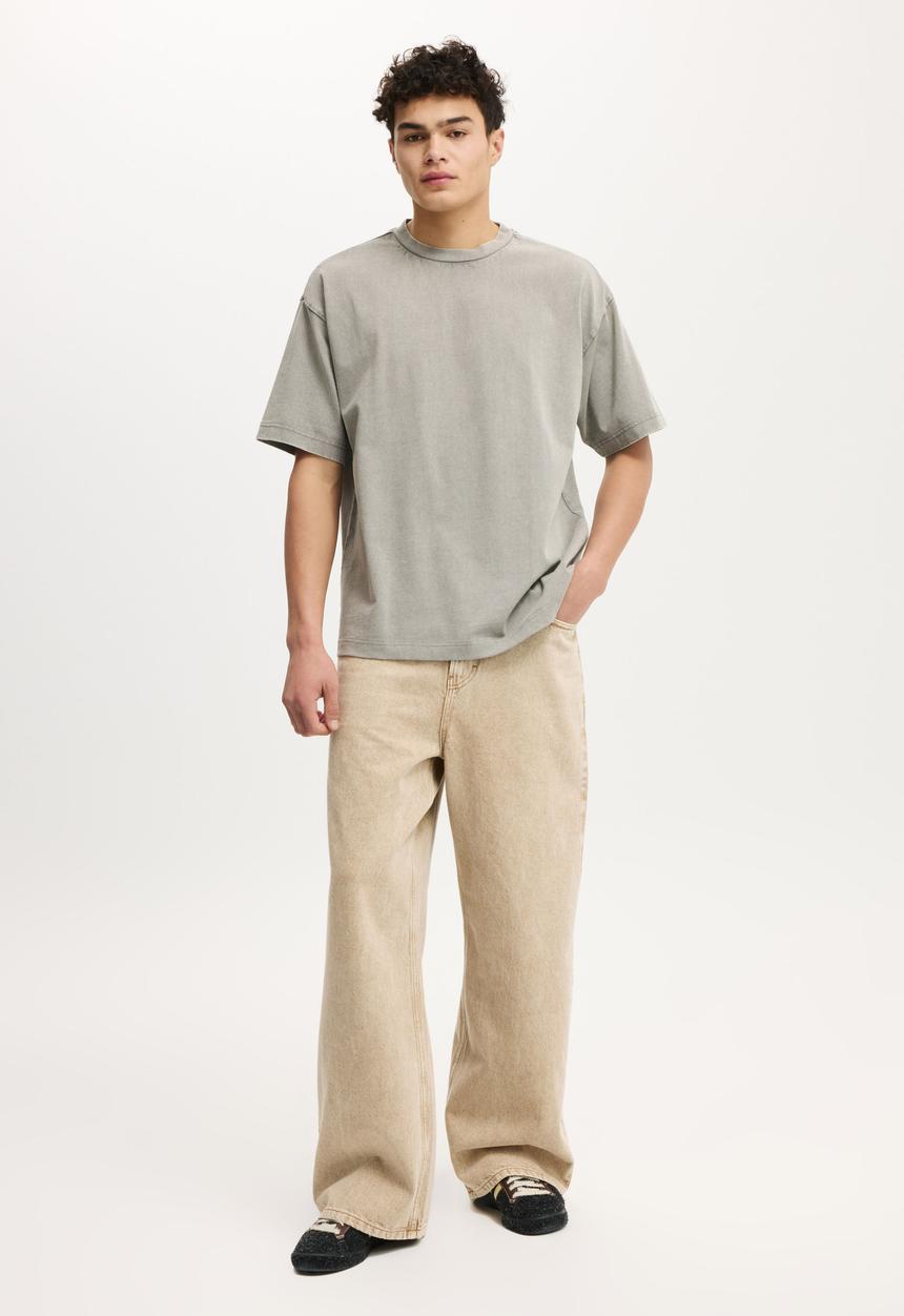 Cotton On - Box Fit T-shirt - Slate Stone Wash