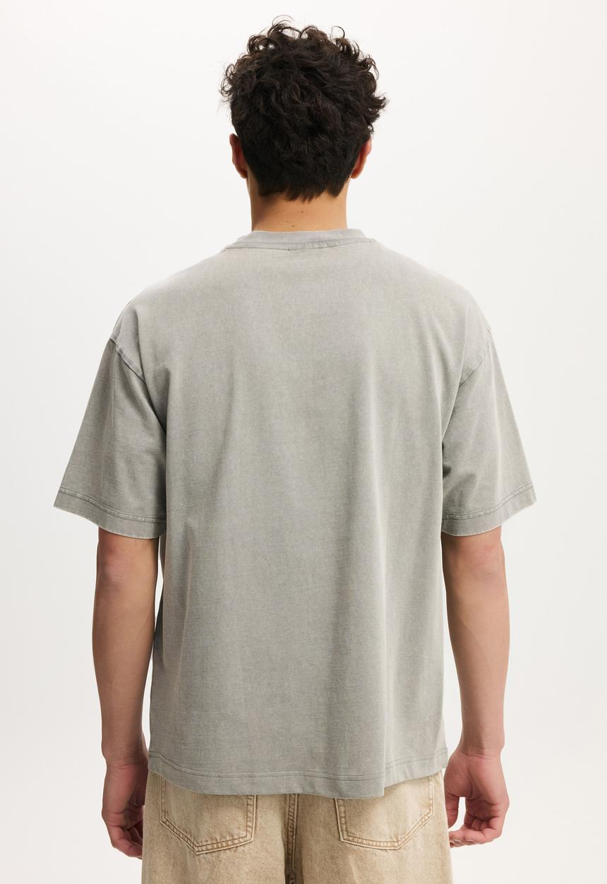 Cotton On - Box Fit T-shirt - Slate Stone Wash