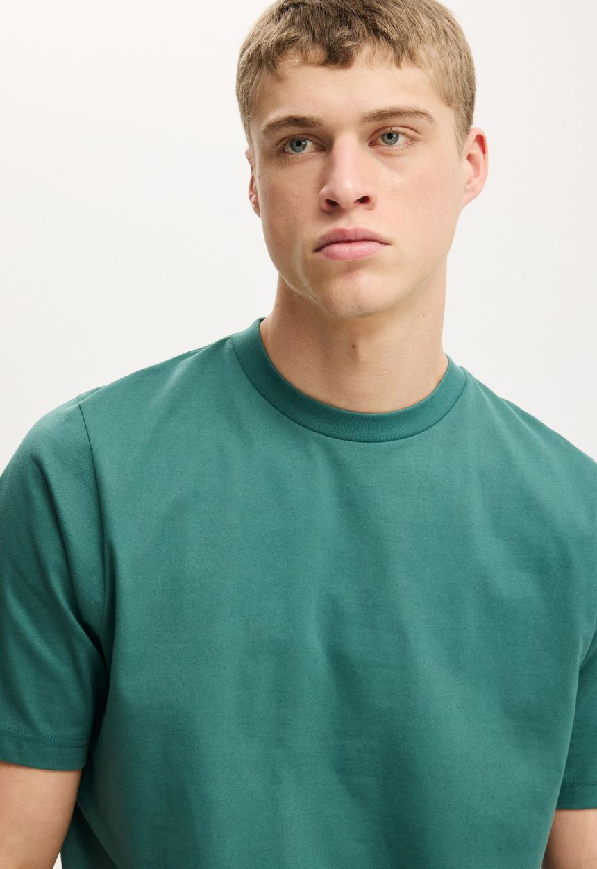 Cotton On - Cropped Fit T-shirt - Frosted Teal