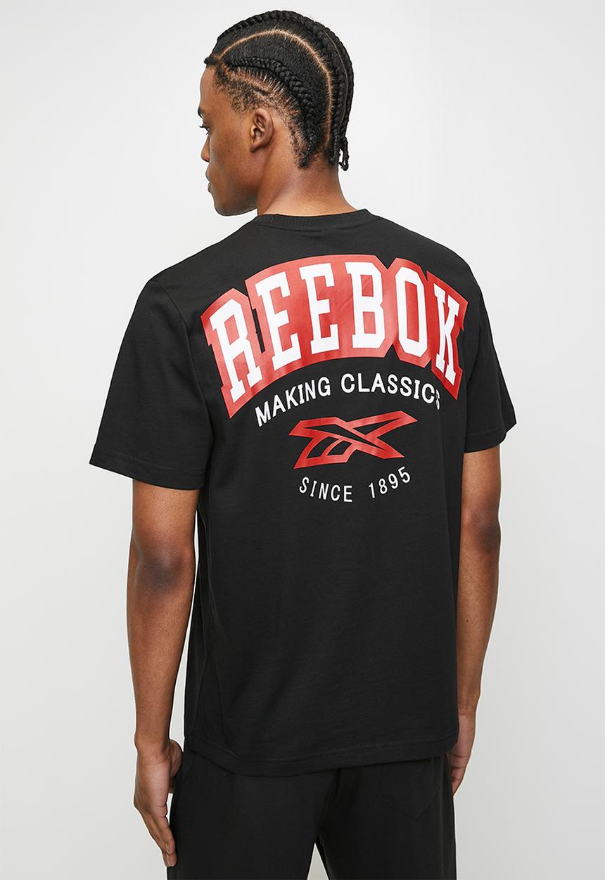 Reebok - Harold Crewneck Shorts sleeve Tee - Black