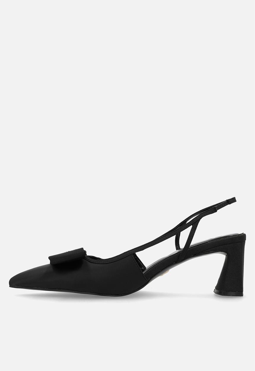 POLO - Slingback Textile - black