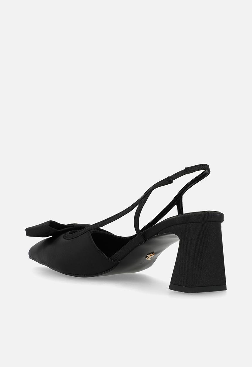 POLO - Slingback Textile - black