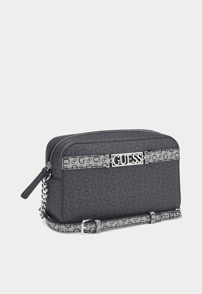 GUESS - Ahb Perrez Mini Crossbody Top Zip Bag- Coal Multi