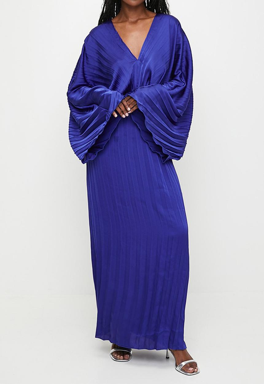 MILLA - Pleated dolman sleeve maxi dress - baton rouge