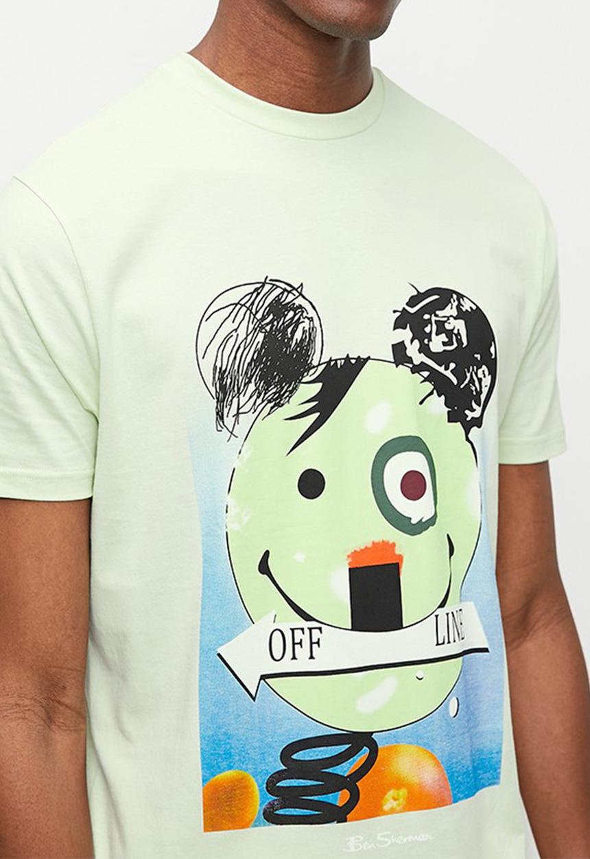 Ben Sherman - Off Line Texture T-Shirt - Pistachio