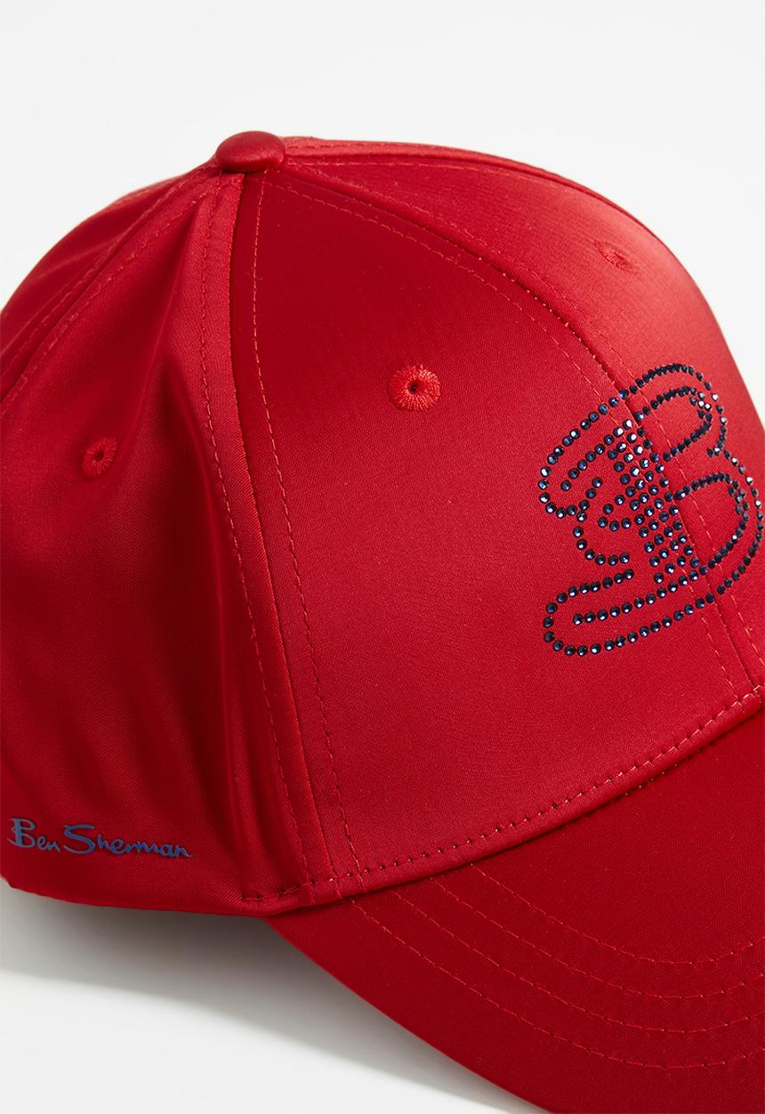Ben Sherman - B Bling Peak Cap - Red