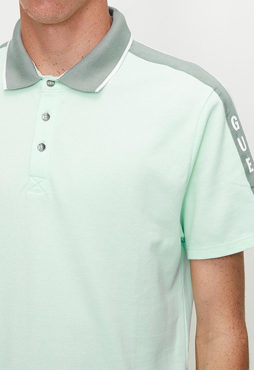 GUESS - Pique Logo Tape Tee - Oth Misc