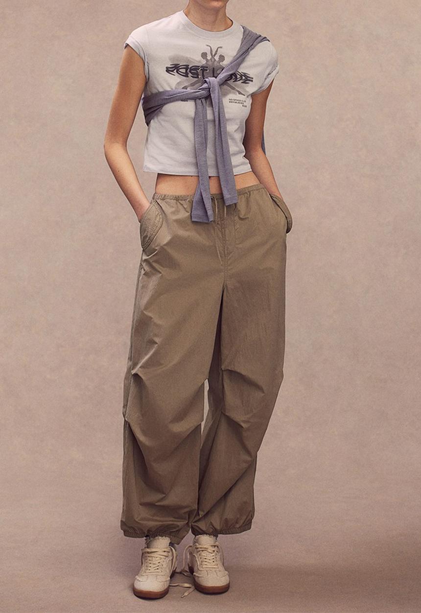 H&M - Parachute trousers - beige