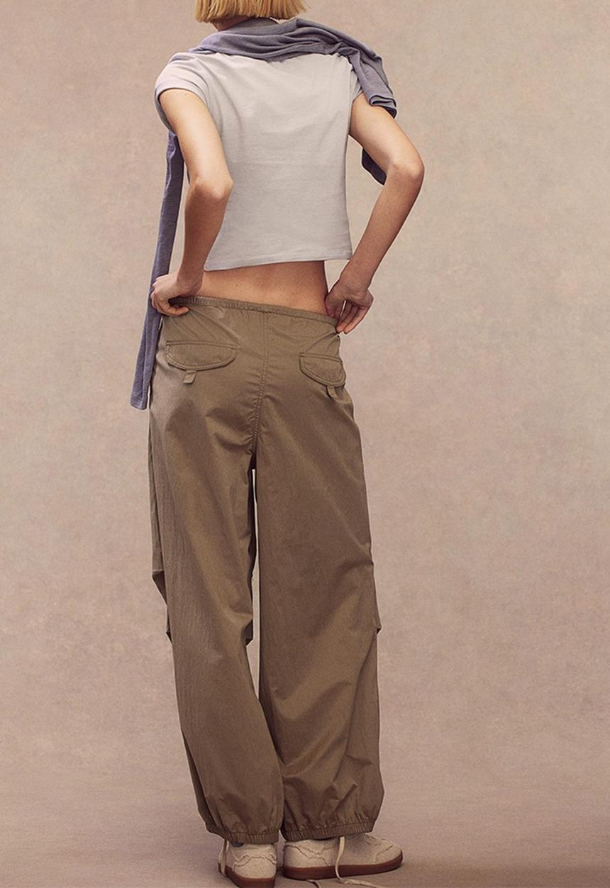H&M - Parachute trousers - beige
