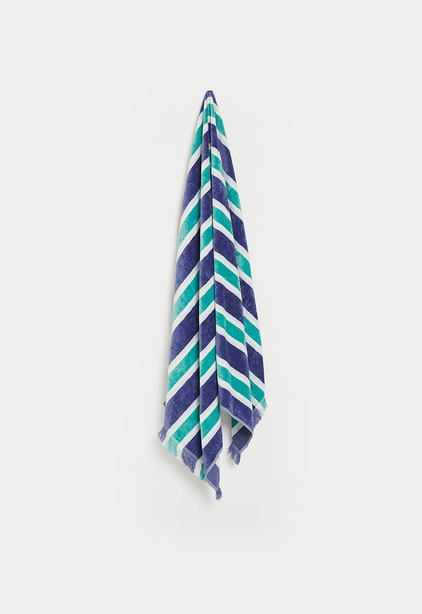 Linen House - Luxe Brazil Beach Towel - Blue 