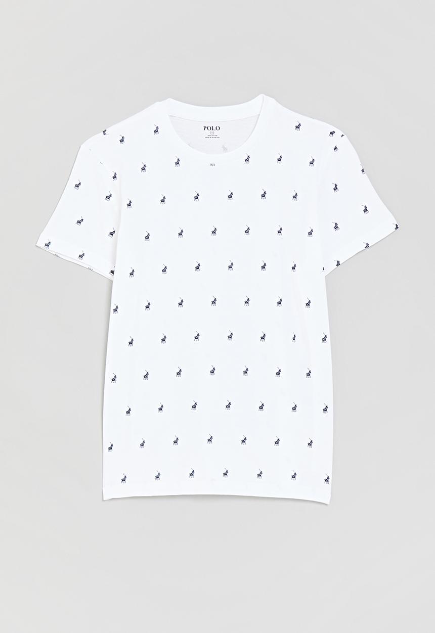 POLO - Boys sebastian monogram ss tee - white