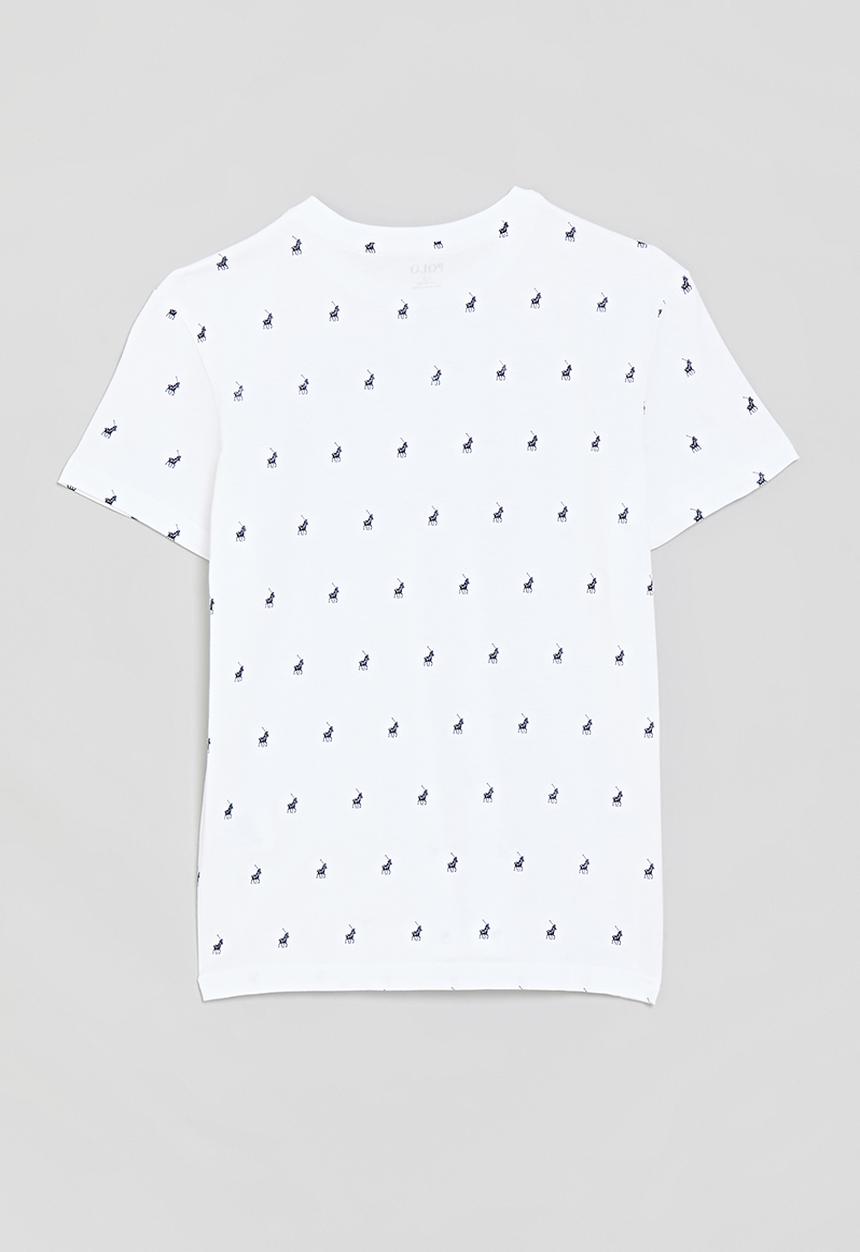 POLO - Boys sebastian monogram ss tee - white
