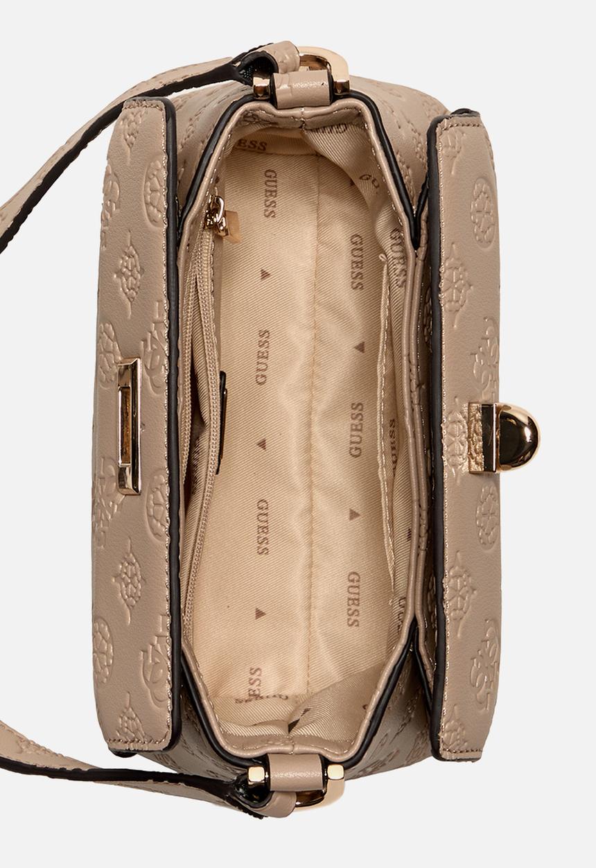 GUESS - Ahb Phoebe Mini Crossbody Bag Bag - Simply Taupe Logo