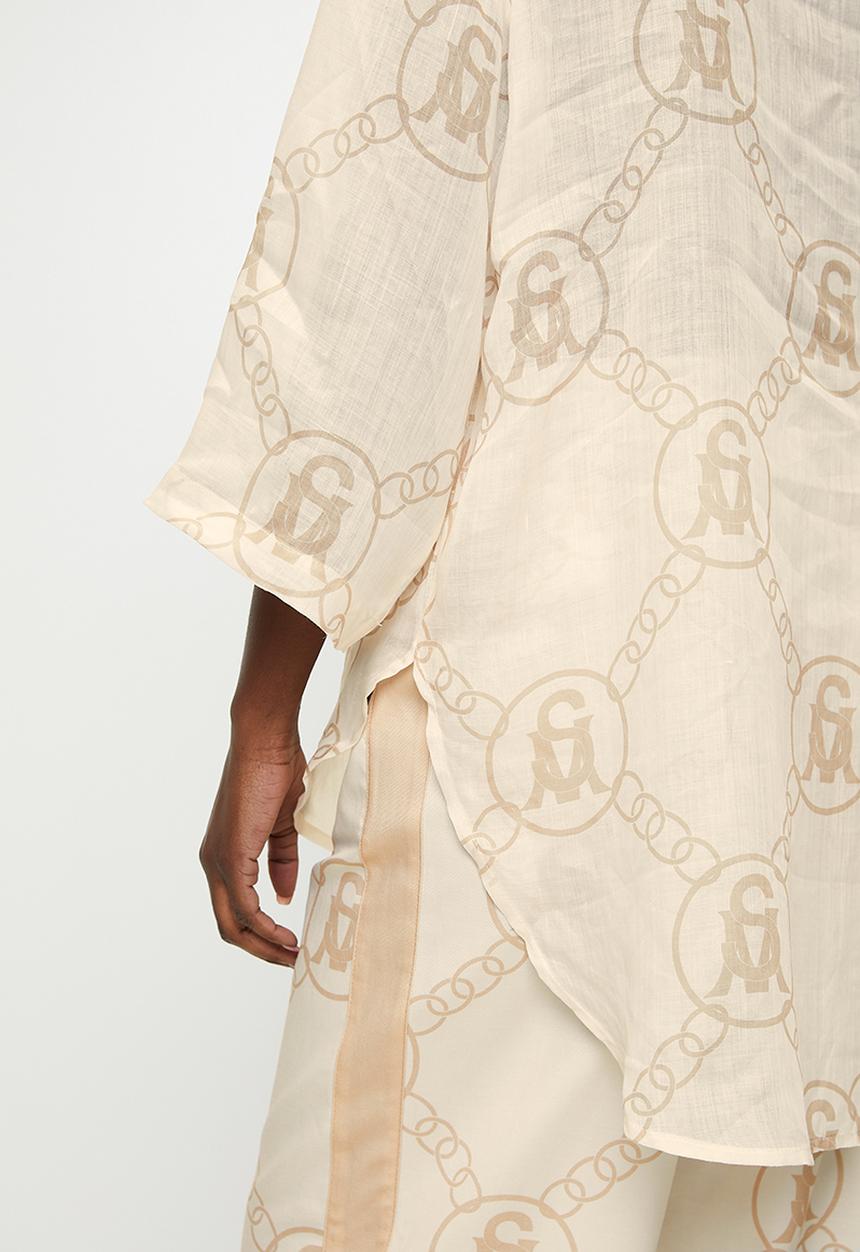 Steve Madden - Ladies Edith Oversized Shirt - Stone