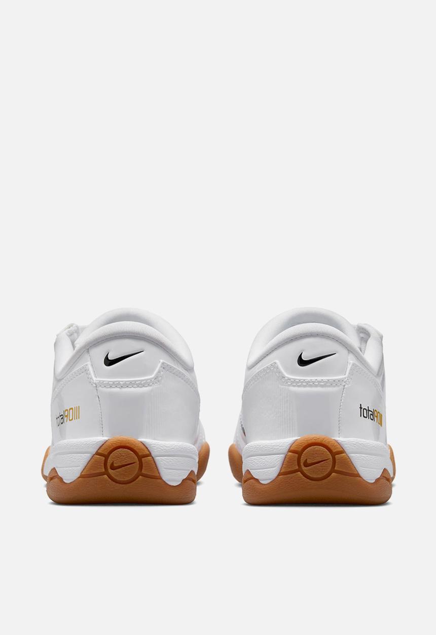 nike total 90 gold and white