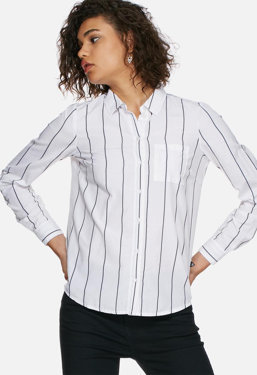 Noisy May - Cono pinstripe shirt