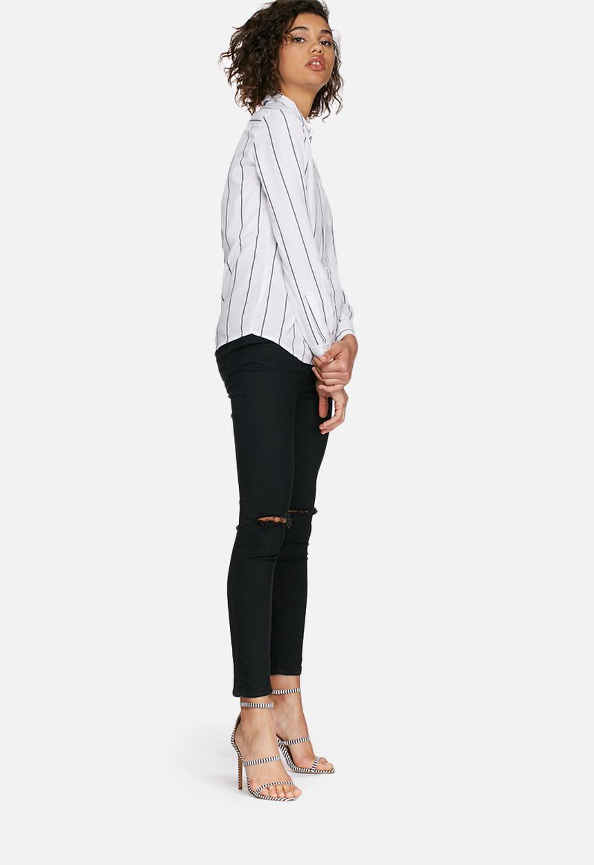 Noisy May - Cono pinstripe shirt